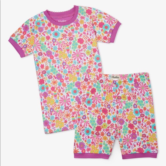 NWT Hatley Floral Organic Cotton Pajama Set 🍭 - Picture 1 of 3